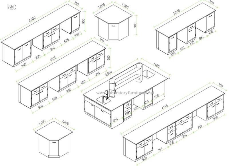 Modern Steel Laboratory Furniture (JH-SL021)