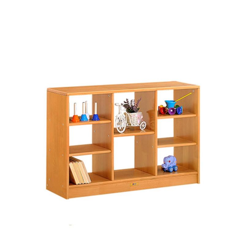 Preschool and Kindergarten Wooden Modern Furniture, School and Play Furniture Toy Storage Cabinet, Daycare and Nursery School Kids Toy Storage Cabinet