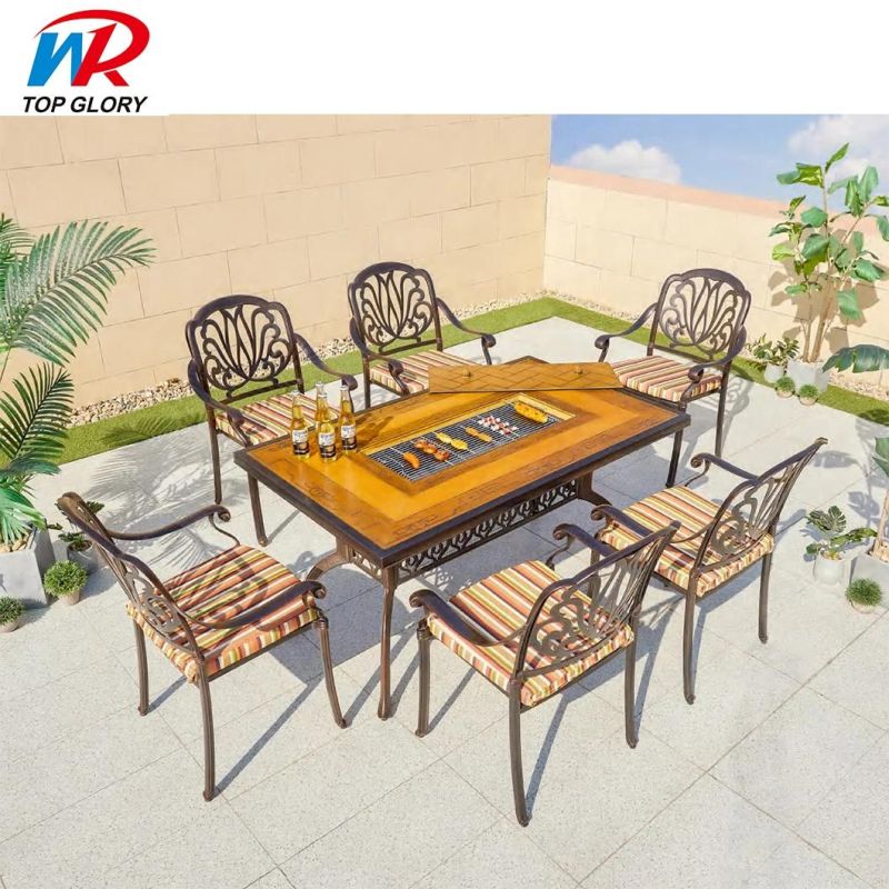 New Design Cast Aluminium Outdoor Garden Furniture Set