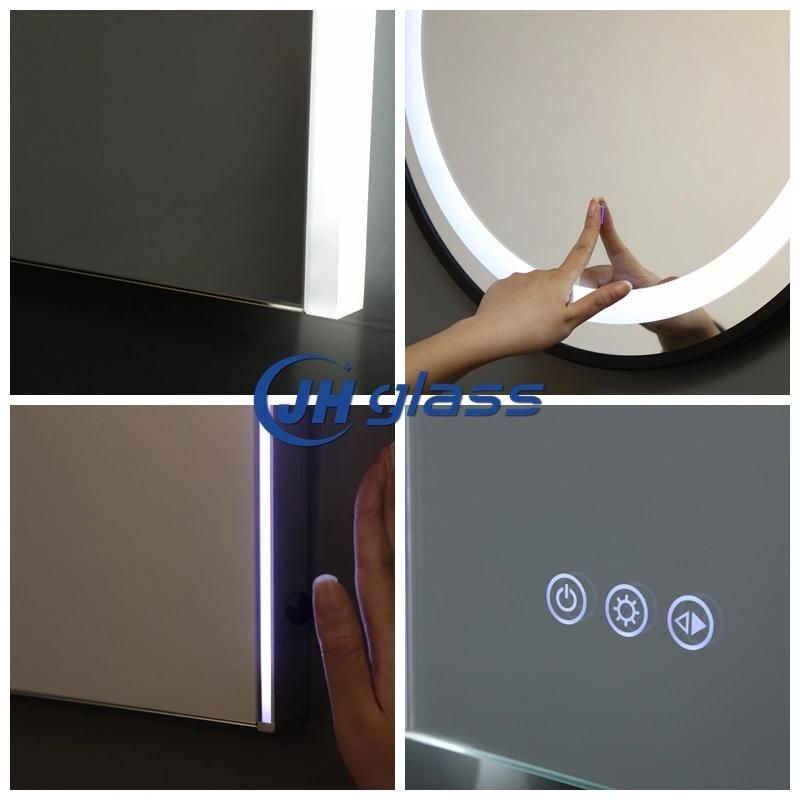 Factory Price Wall Mounted Backlit LED Bathroom Furniture Mirror Makeup Mirror for Home Decoration