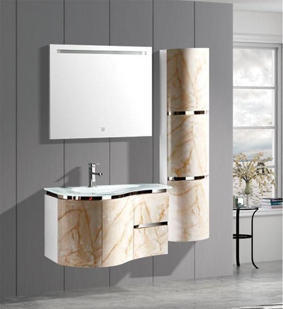 Hangzhou Sail PVC Luxury Bathroom Cabinet Vanity with Sink