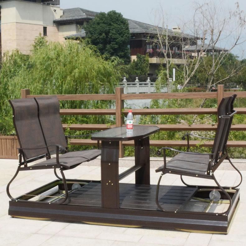 4 Seater Luxury Outdoor Patio Swing Chair with Table