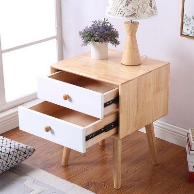 Light Luxury Nordic Solid Wood Mini Bedside Table Night Table