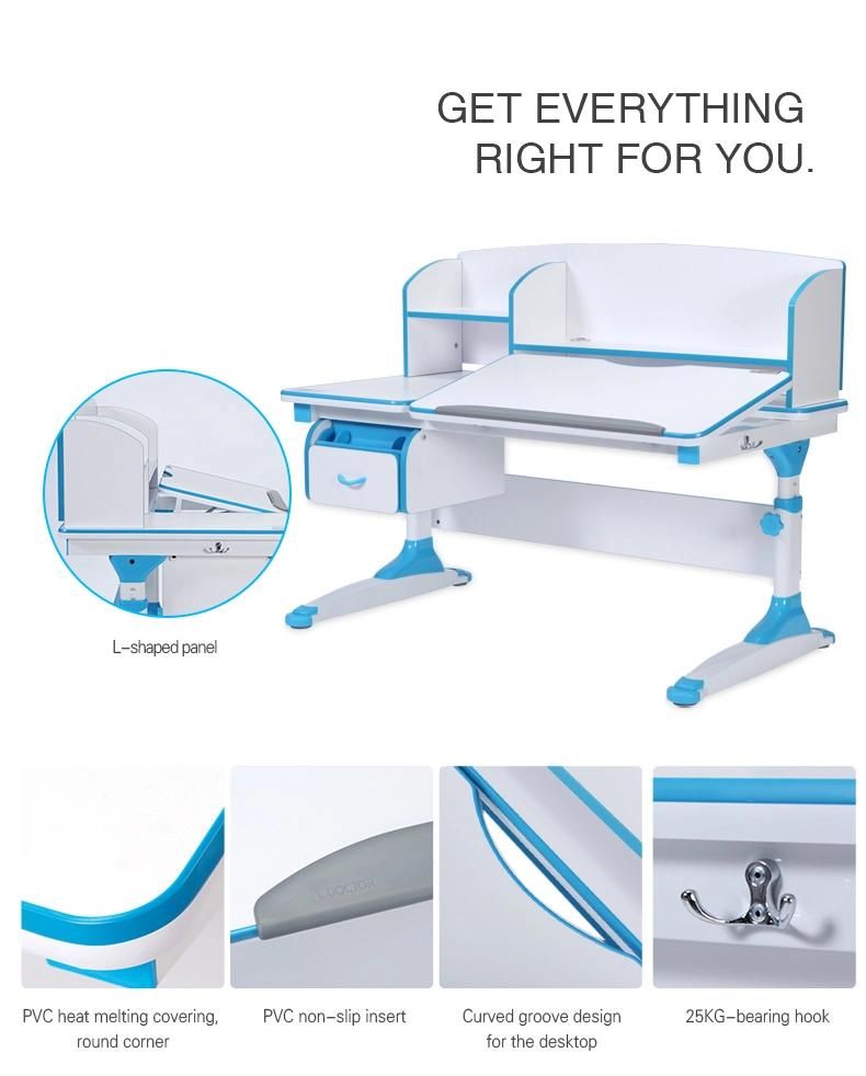 New Design Ergonomic Children Study Table and Chair for Homework