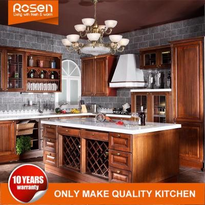 European Style Cherry Wood Wholesale Kitchen Cabinet Furniture