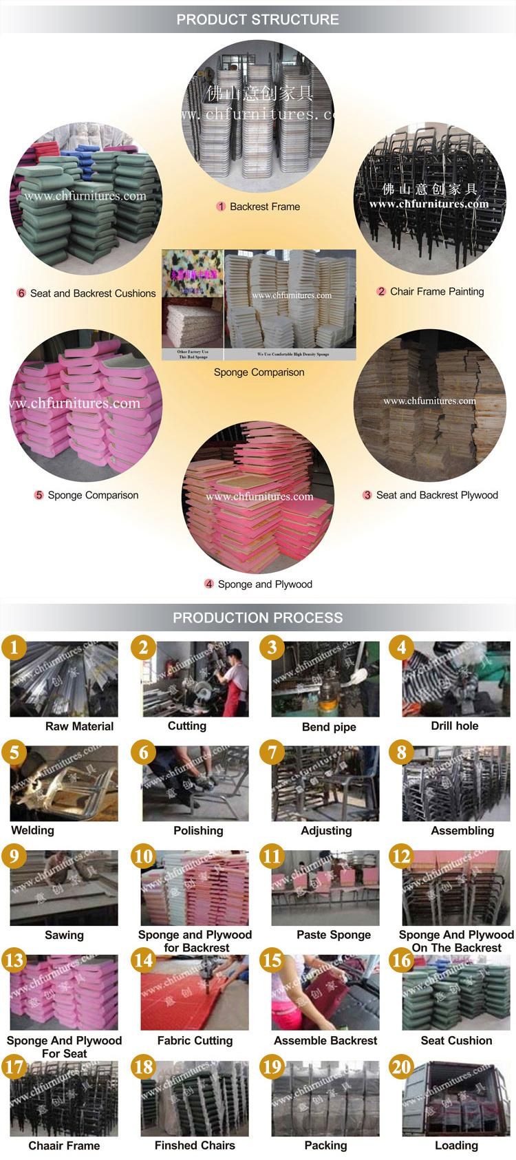 Stacking Connectable Chairs for Church (YC-G36-32)