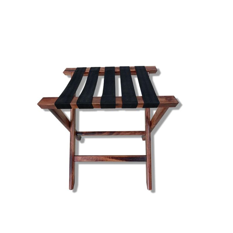 Popular Modern Wooden Folding Bedroom Hotel Luggage Rack