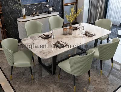 Modern Metal Frame Home Furniture Steel Legs Restaurant Dining Table