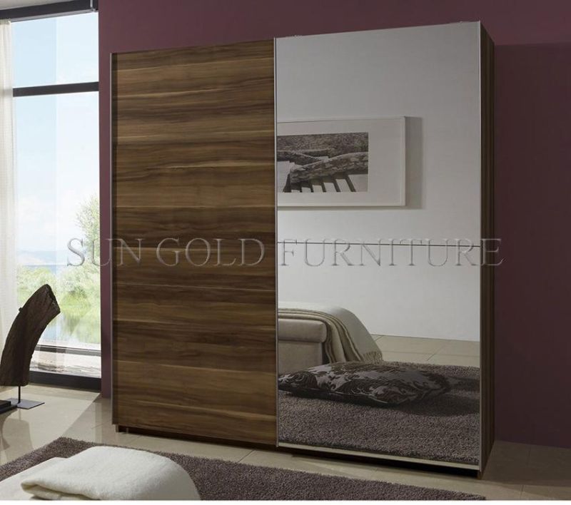 Regal 4-Door 4-Drawer 2-Mirror Robe Wardrobe (SZ-WD090)