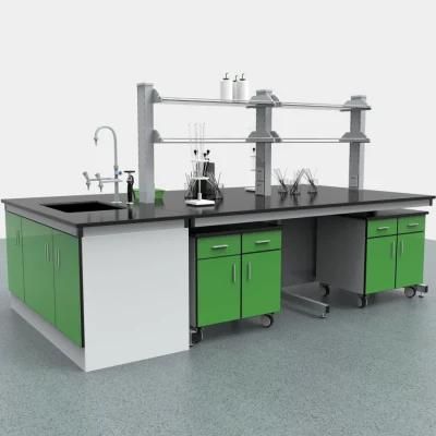 High Quality Wholesale Custom Cheap Physical Steel Medical Lab Bench, Fashion Biological Steel Hexagonal Lab Furniture/