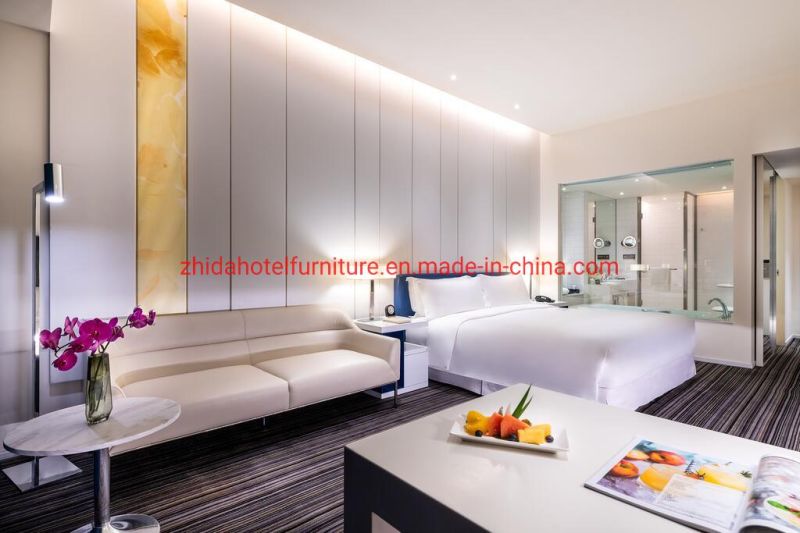 Modern Italian Villa Design Luxury Upholstered King Size Bedroom Furniture