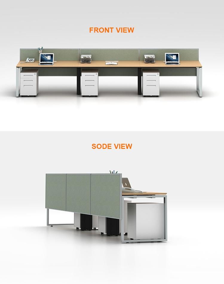 Commercial Furniture of Modern Steel Frame Benching Staff Workstation Office Desk