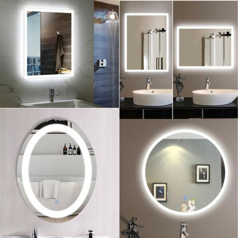 Hot Sale Waterproof Bathroom Wall Mirror LED Smart Vanity Mirror for Hotel Bathroom Mirror