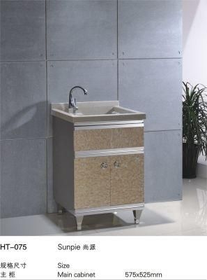 Stainless Steel Toilet Storage Metal Floor Wall Grantie Modern Furniture