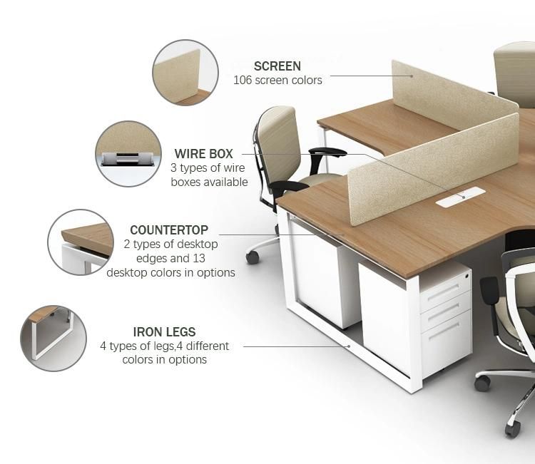 New Product Tables Price Workstation Office Desk 4 Person Workstation Office Furniture