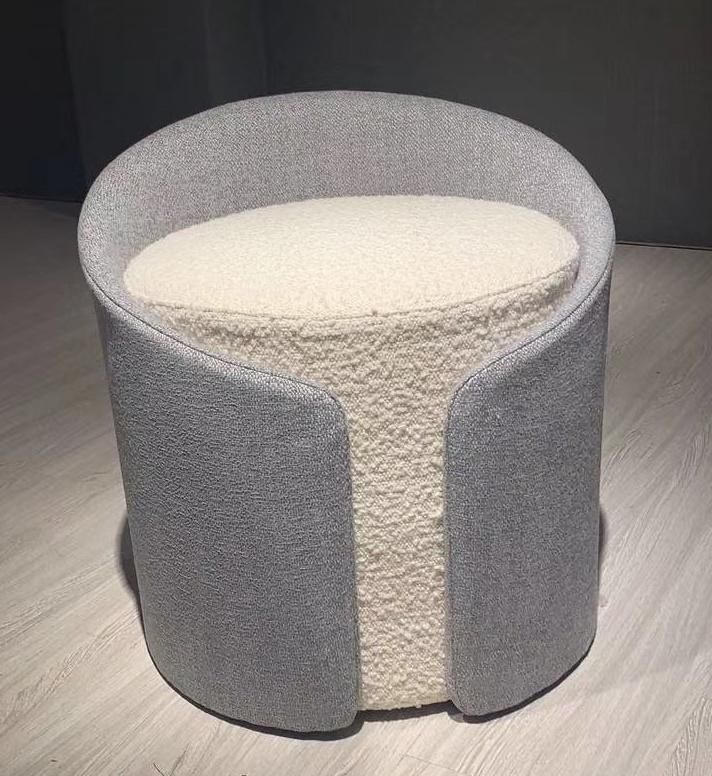 2020 New Moulded Injection Foam Round Column Pouf Bar Stool