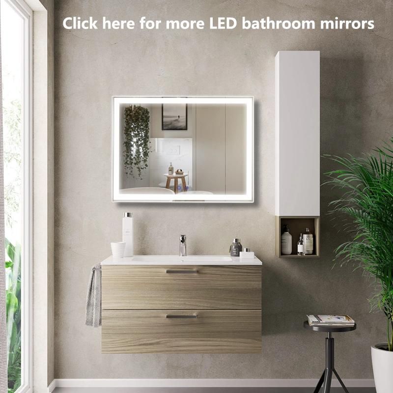 Hotel LED Wall Decorative Bathroom Mirrors with Touch Sensor