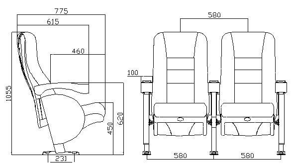 Multiplex Movie Home VIP Auditorium Church Stadium Theater Seating