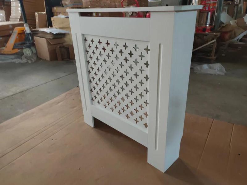 DIY European Style Modern Wooden Wood Design White Color MDF Paint Home Furniture Radiator Cover