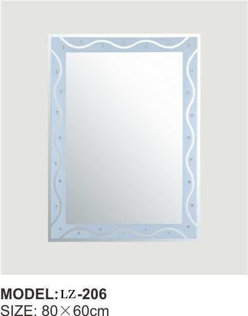 Simple Modern Wall Mounted Bathroom Glass Mirror Rectangle