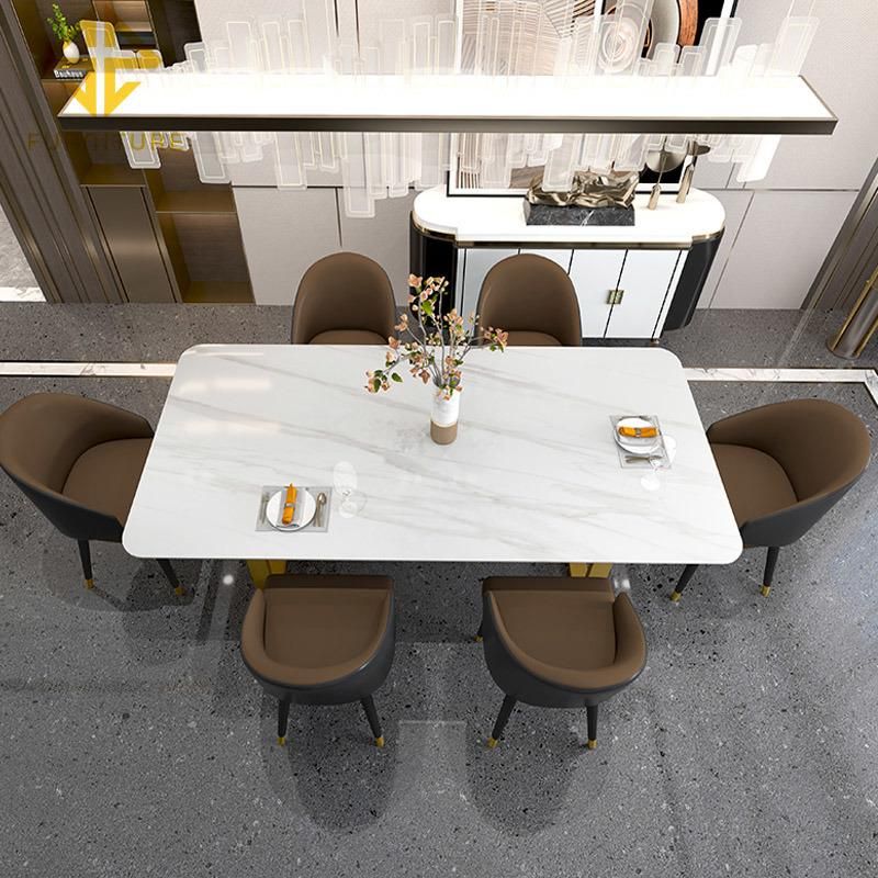 Wholesale modern Style Dining Stainless Steel Table for Home Furniture