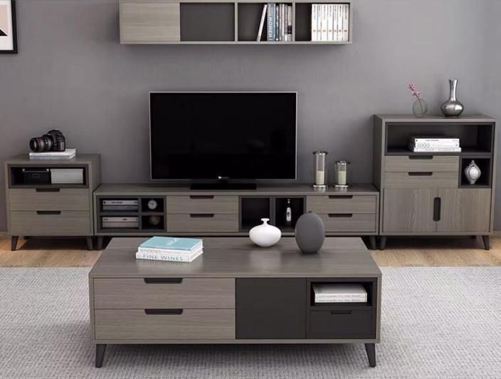 Modern Cheap Quality Wooden Storage Hotel Living-Room Furniture Coffee Table