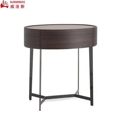 Light and Luxury Unique Design Solid Wood Night Table Furniture for Bedroom