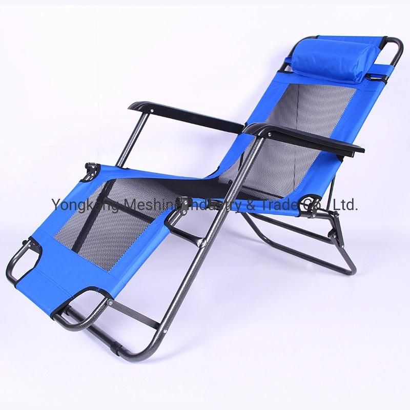 Factory Wholesale Outdoor Modern Lounge Folding Chairs Stainless Aluminium Adjustable Foldable Sun Beach Leisure Lazy Lounge Chair