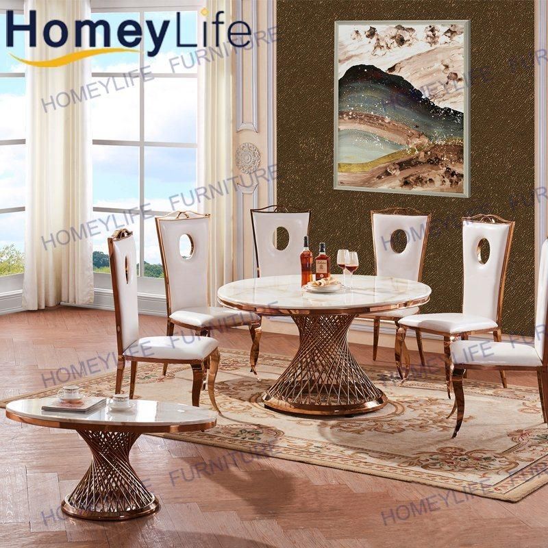 Elegant Royal Coffee Shop Bar Hotel Furniture Oval Coffee Table