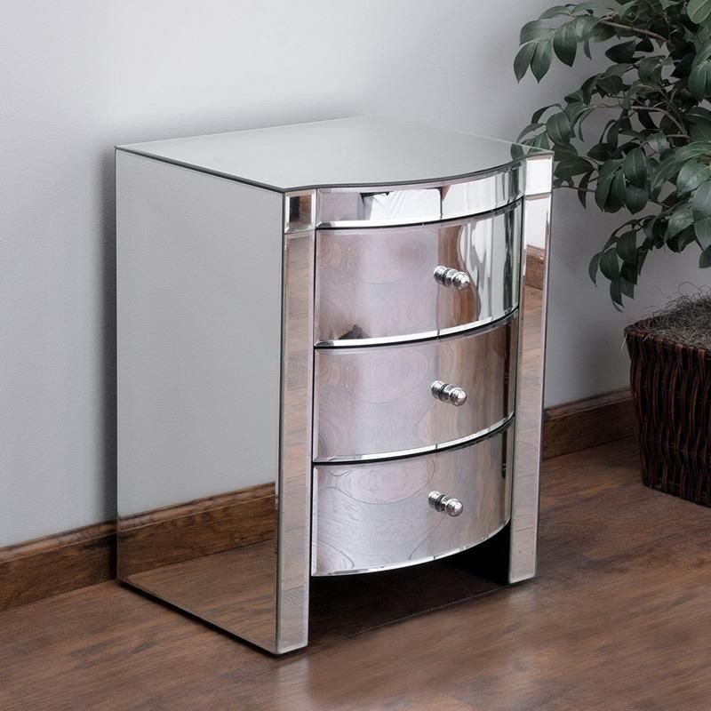 Manufacture Wholesale Modern 6 Drawer Mirrored Furniture