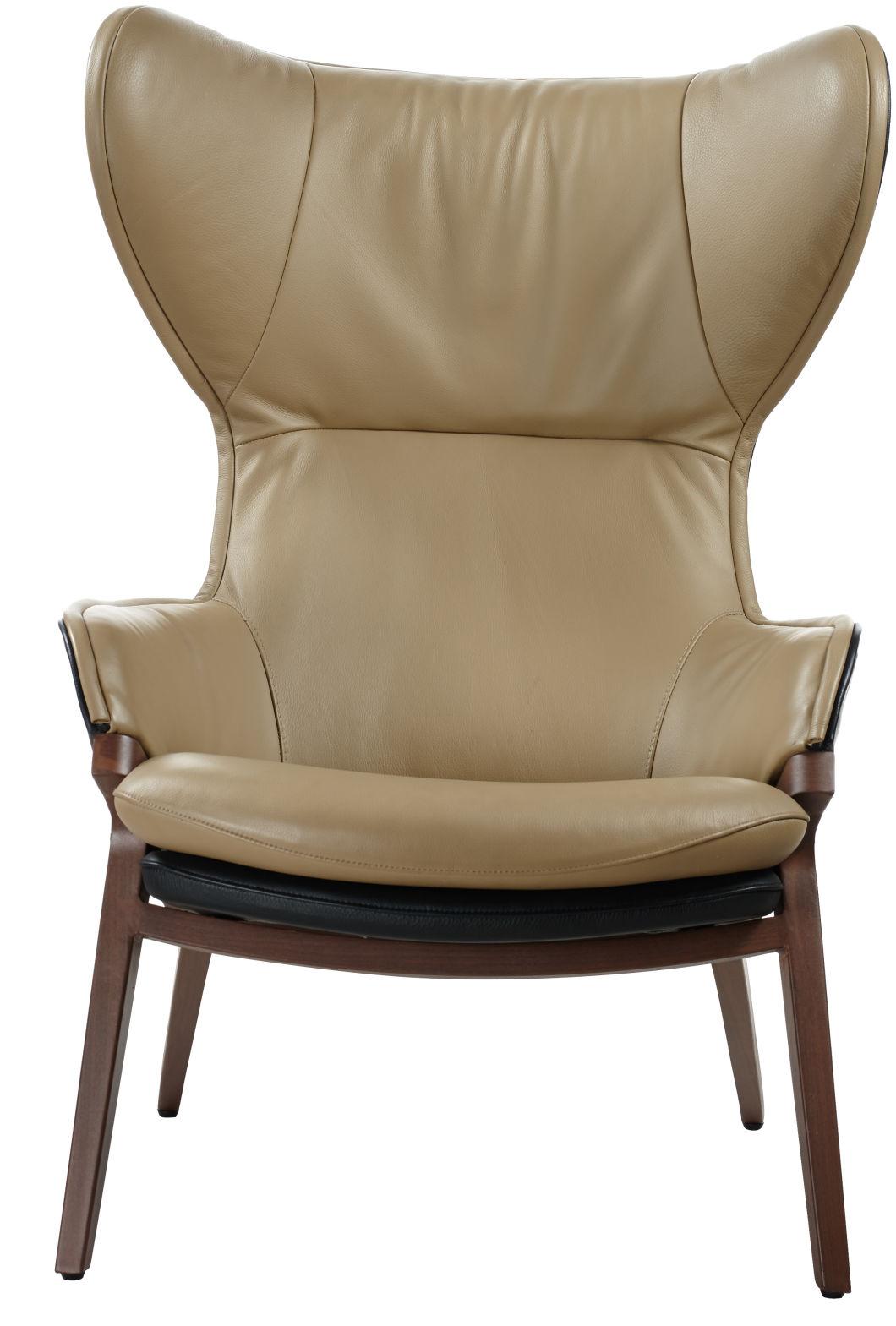 Luxury Modern Hotel Ergonomic Lounge Chair with Ottoman