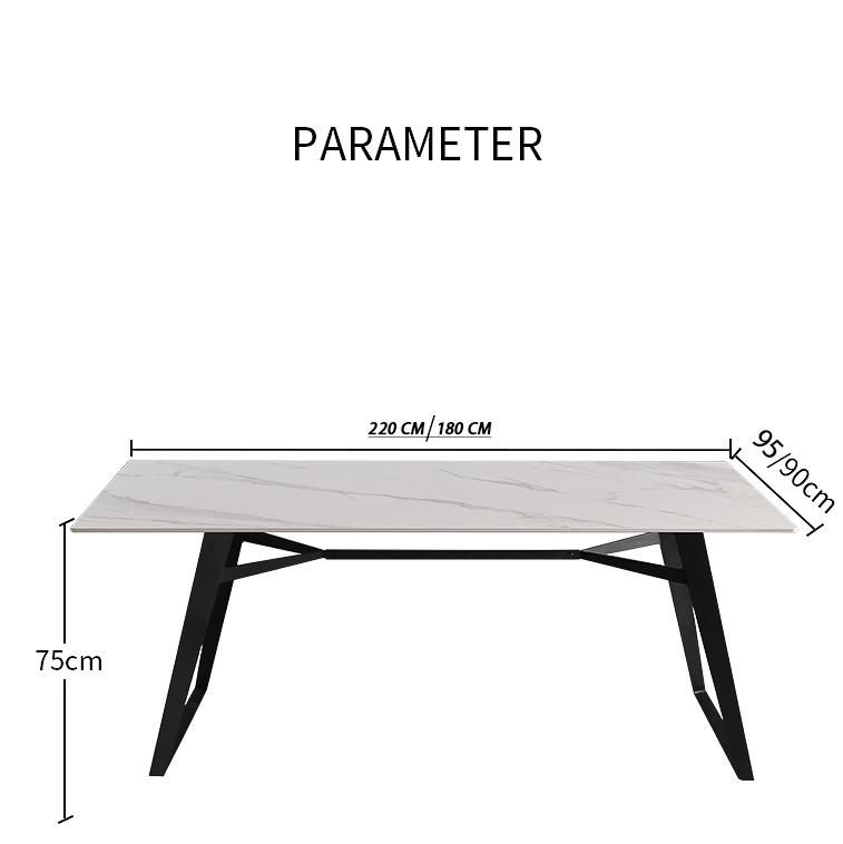 Modern Simple High Quality Metal + Wood/Marble Dining Table for Home Hotel