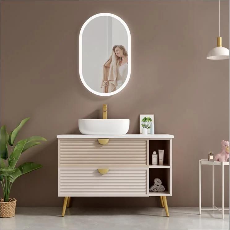 Rock Board Bathroom Cabinet Modern Light Luxury