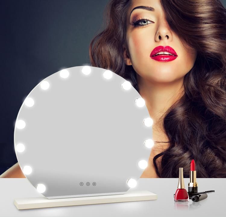 High Definition Home Products Bedroom Mirror LED Makeup Mirror 15PCS G35 Type LED Bulbs