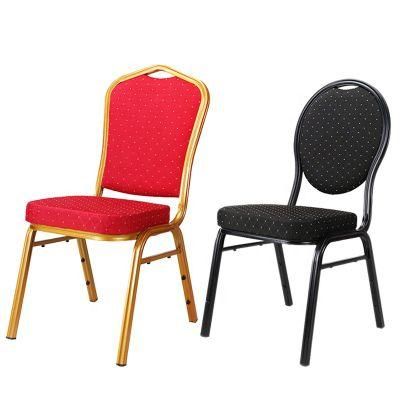 Modern Elegant Wedding Chiavari Types of Crown Back Fabric Banquet Chairs