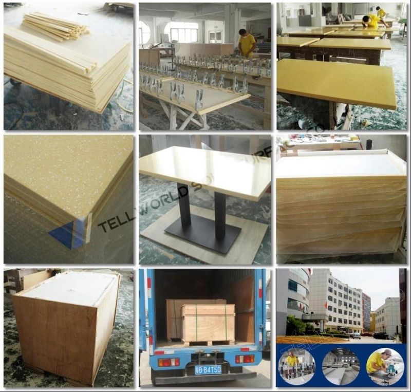 Latest Design Dining Table High Glossy Restaurant Table