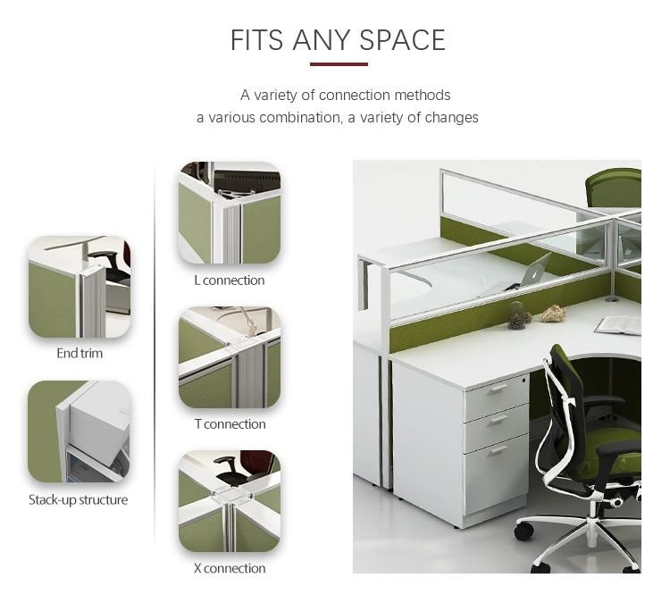 Modern High Quality Wooden Table Design Set Desk Side Appearance Office Partition