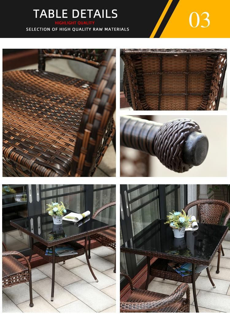 Modern Rattan Woven Sofa Set Outdoor Furniture