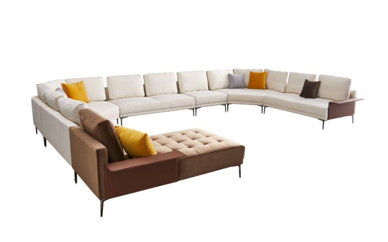 Home Furniture Modern Design Modular L Shape Corner Fabric Sofa