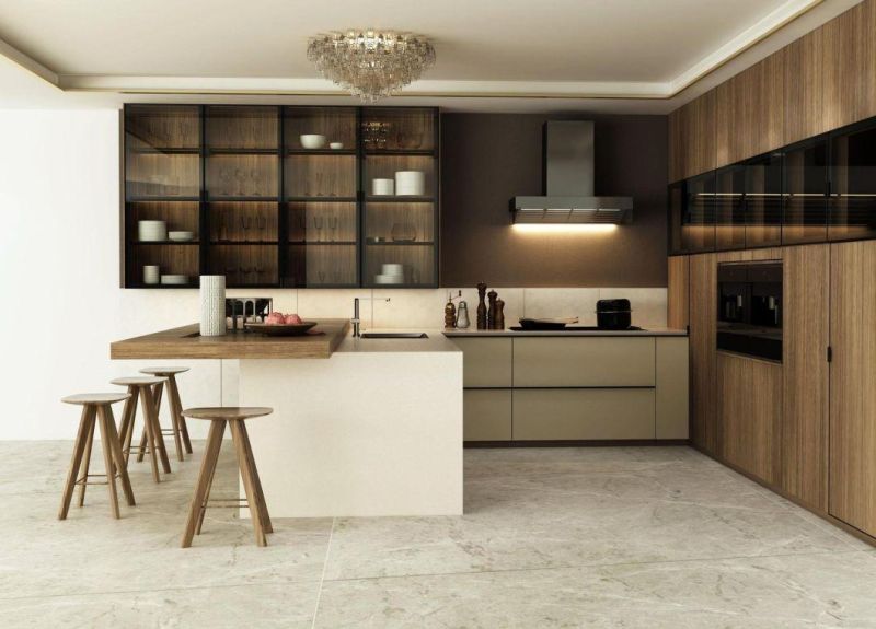 Modern High Gloss Skin Feel Lacquer Finish Kitchen Cabinet