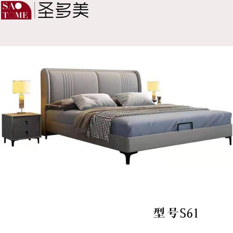 Chinese Modern Home Bedroom Furniture Queen King Size Double Bed