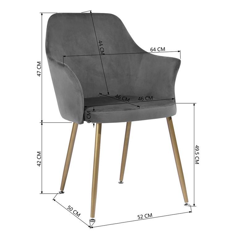 High Quality Soft Comfortable Dining Chairs Nordic Velvet Room Chairs Modern Living Room Chiars Dining