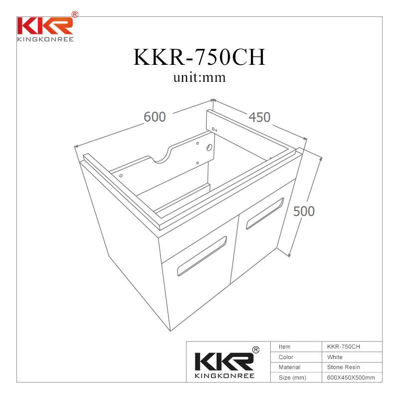 Modern Design Wash Solid Surface Basin Bathroom Cabinets