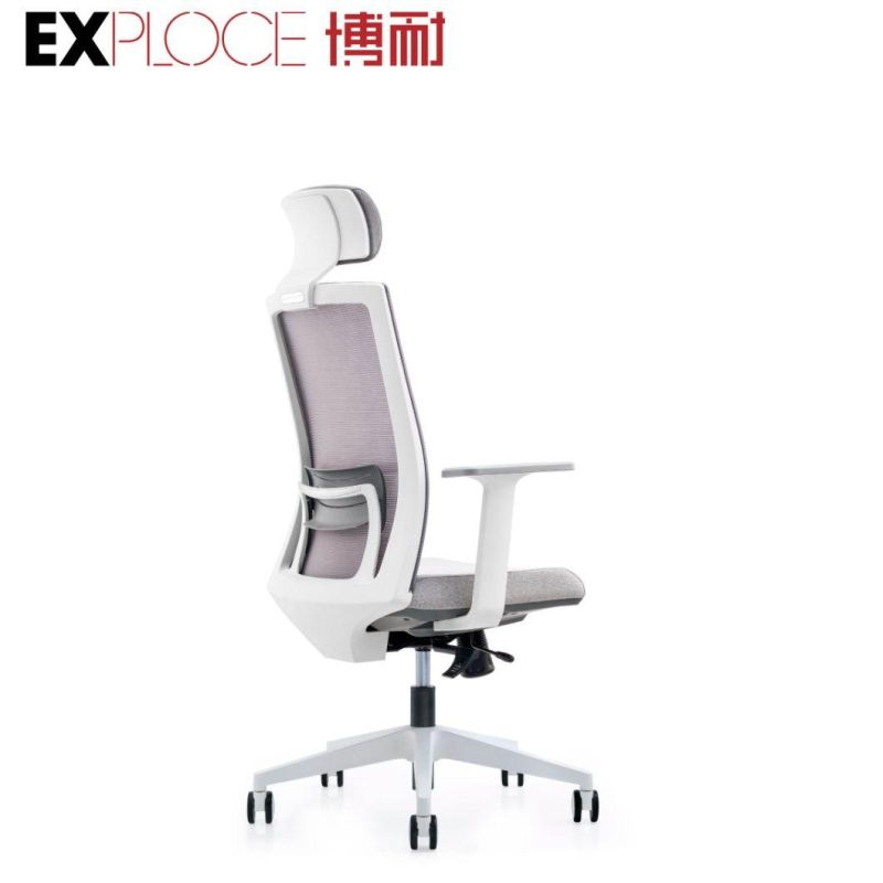 Ergonomic Swivel Revolving Office Chair PC Computer Racing Furniture White Flip-up Armrest Mesh High Back Comfort