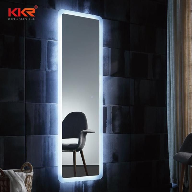 Modern Home Wall Mounted Illuminated Smart LED Lighting Bathroom Mirror Decorative Bath Mirror