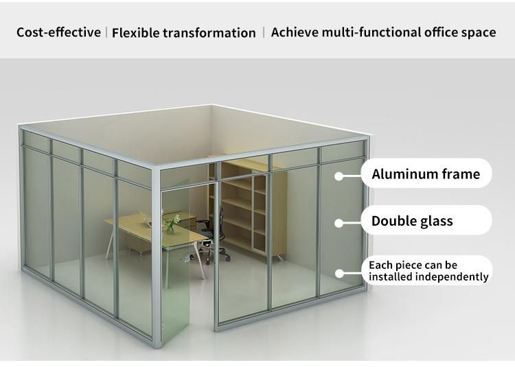 New Design Office Glass Wall Aluminium Partition Office Furniture