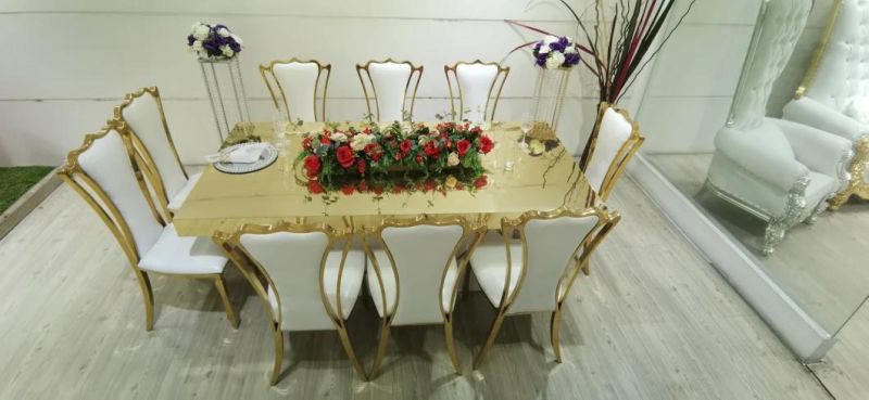 Best Design Banquet Event Party Supplies Metal Wedding Table with Crystal