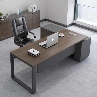 New Walnut Brown Manager Office Computer Small Desk