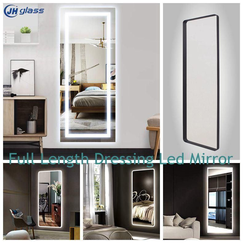 Full Length Oversize Rectangle Large Bathroom LED Mirrors with Touch Button