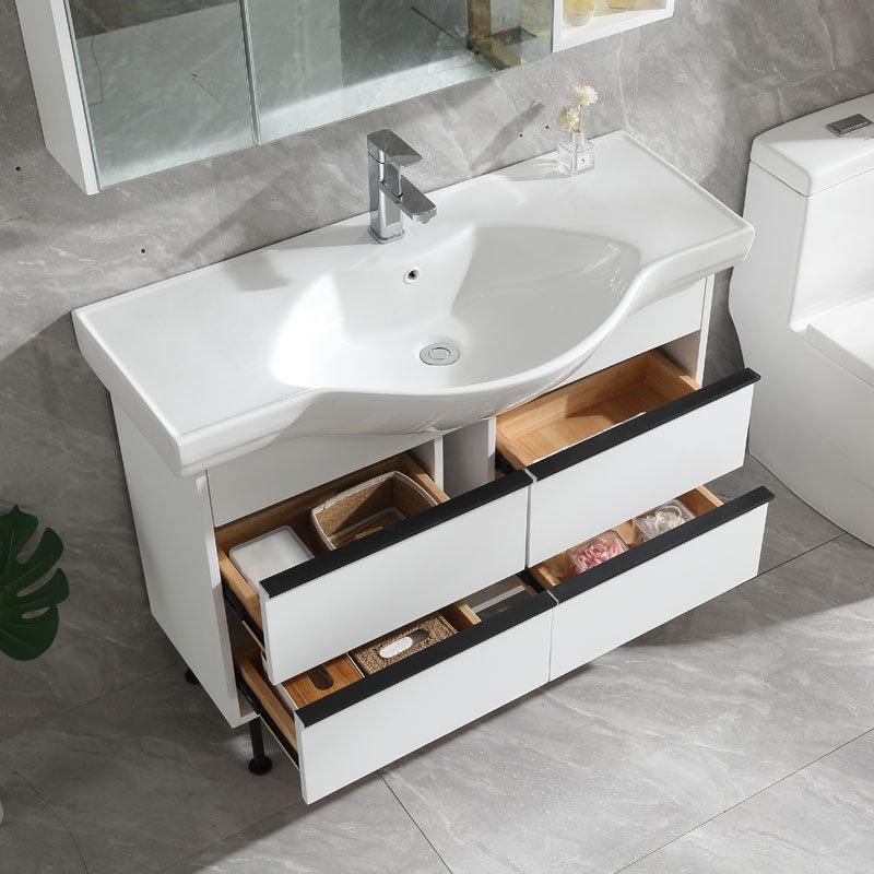 Modern Simple Nordic Light Luxury Bathroom Cabinet Floor Type